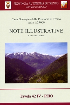 Copertina note illustrative Tavola "Peio"