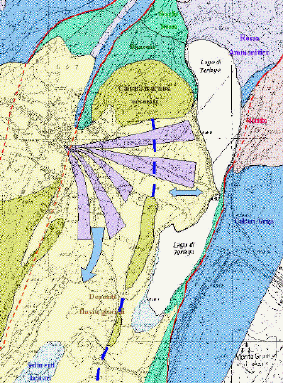 Mappa geologica area