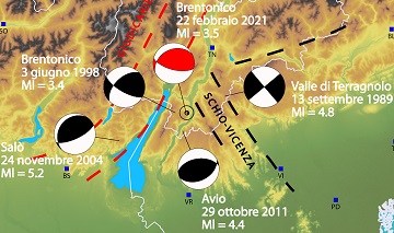 Sisma Brentonico febbraio 2021