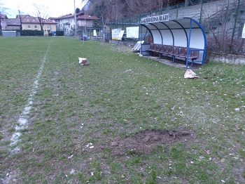 Crollo Mezzolombardo - Campo sportivo